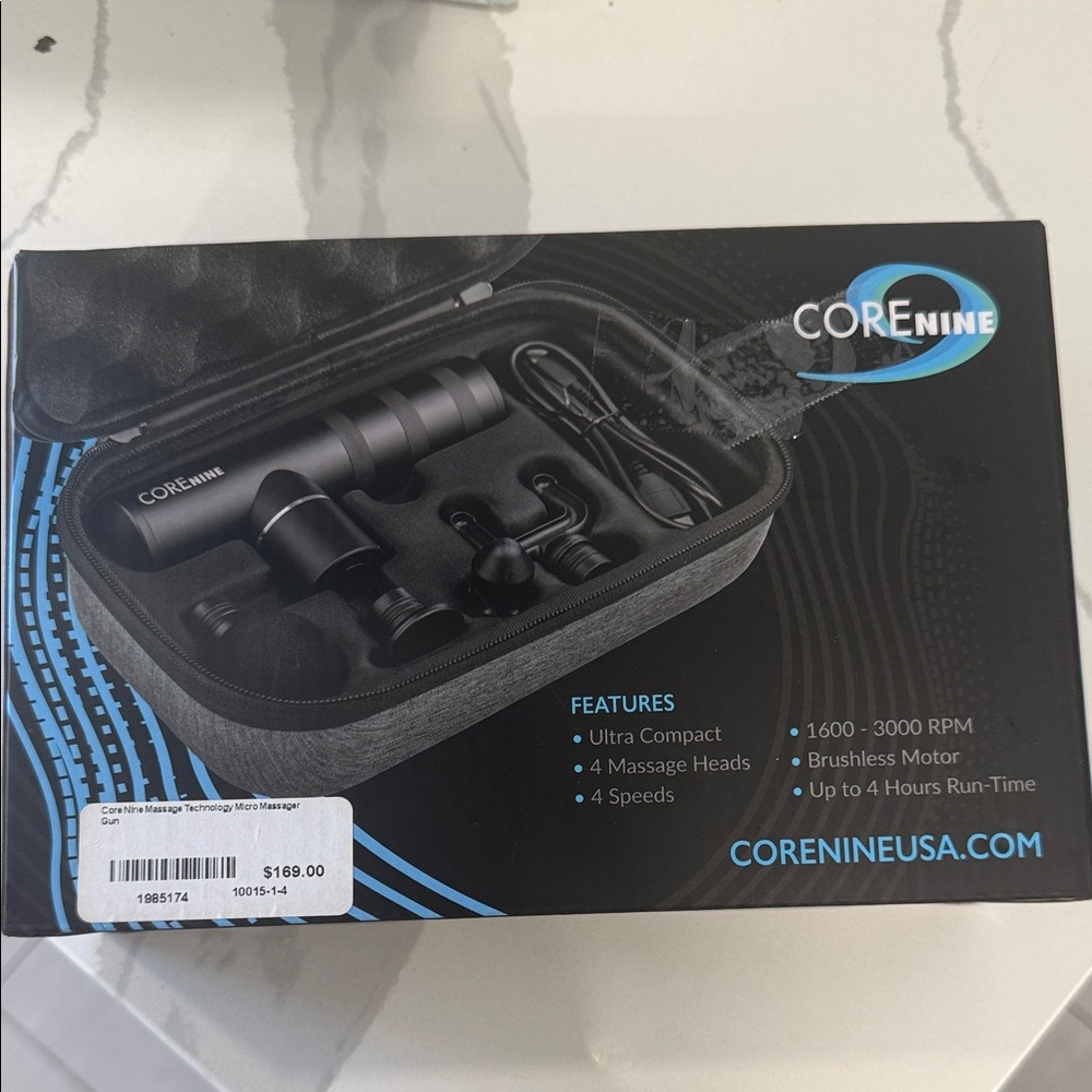 CoreNine Portable Massage Gun — Black